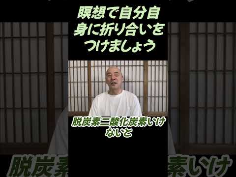 仏教学科 瞑想で自分自身に折り合いをつけましょう#切り抜き＃回復#仏教＃瞑想＃マインドフルネス
