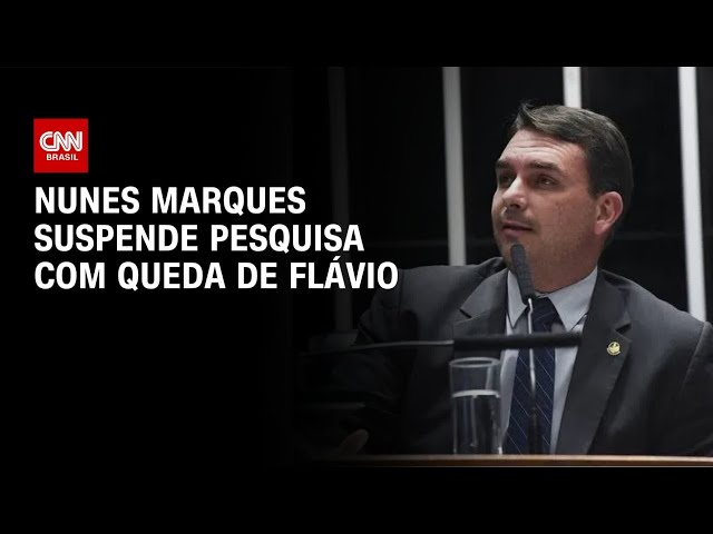 Nunes Marques suspende pesquisa eleitoral que revelou queda de Flávio | CNN 360°