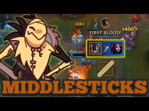 Getting FIRST BLOOD and CARRYING with FIDDLESTICKS MID! | Rank 1 Fiddlesticks