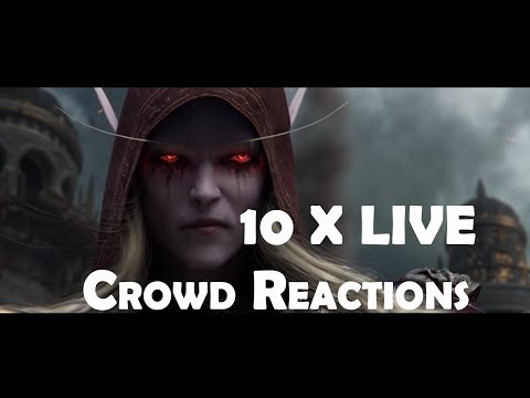 Battle for Azeroth - 10 x Banshee Queen Sylvanas Live Crowd Reactions