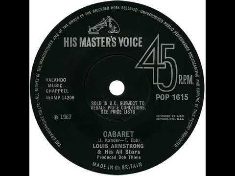 UK no. 1, (286b) Louis Armstrong & His All Stars - Cabaret