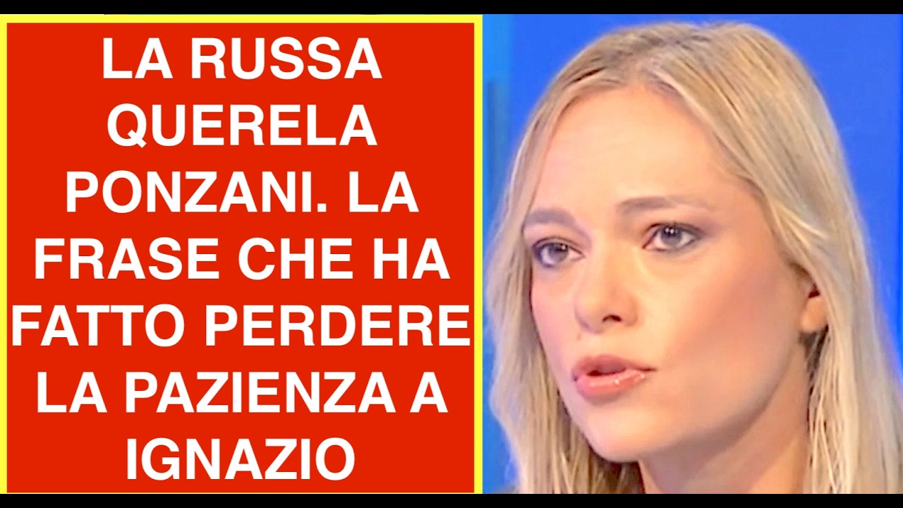 LA RUSSA QUERELA PONZANI. LA FRASE CHE HA FATTO PERDERE LA PAZIENZA A IGNAZIO
