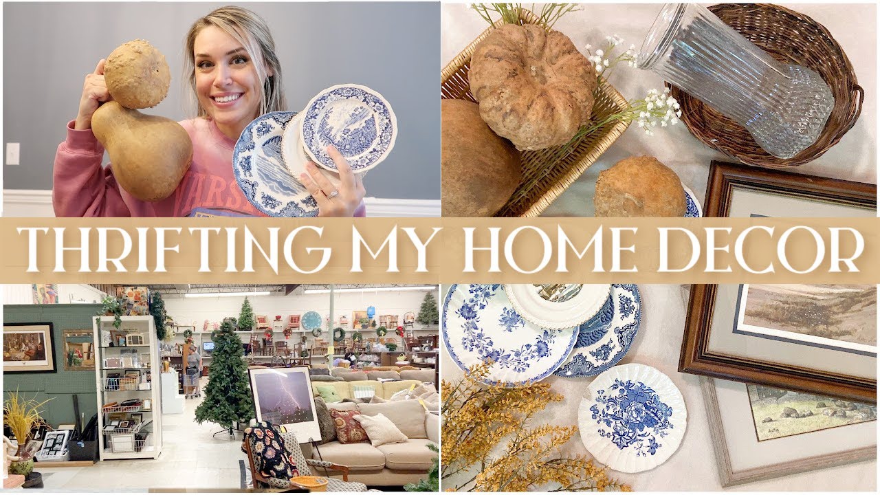 THRIFT WITH ME FOR HOME DECOR | GOODWILL THRIFTED HOME DECOR HAUL & HOME DECORATING IDEAS 2022