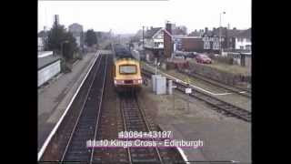 preview picture of video 'HSTs cross at Sleaford in January 1991'