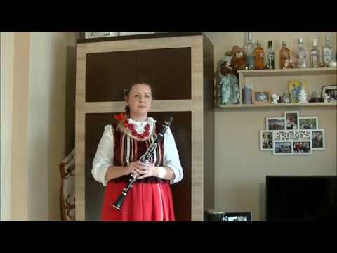 Polkę "Za las chłopcy, za las" gra na klarnecie Marika Lamczyk z Dobrzeszowa