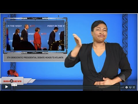 5th Democratic presidential debate heads to Atlanta (ASL - 11.18.19)