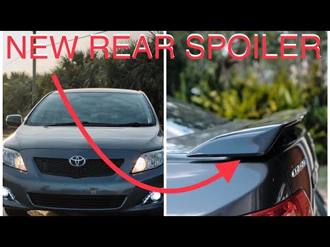 Installing a rear Spoiler on 2009-2013 Toyota Corolla