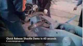 Quick Release Shackle Demo in 60 seconds from MAX Groups Marine