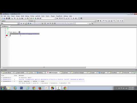 C Programming Tutorial Statements Syntaxes Debugging Syntax Errors Chap 1 Part 4