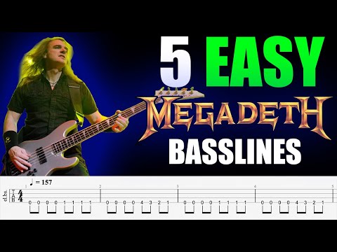 5 MEGADETH Basslines for Beginners (w/TAB)
