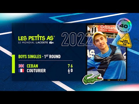 Les Petits As 2022 | Boys 1st Round | Lenny Couturier vs. Mark Ceban