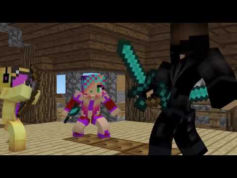 Minecraft Song Hacker 6 ONE HOUR- Psycho Girl VS Hacker! Minecraft Animations and Music Video Series
