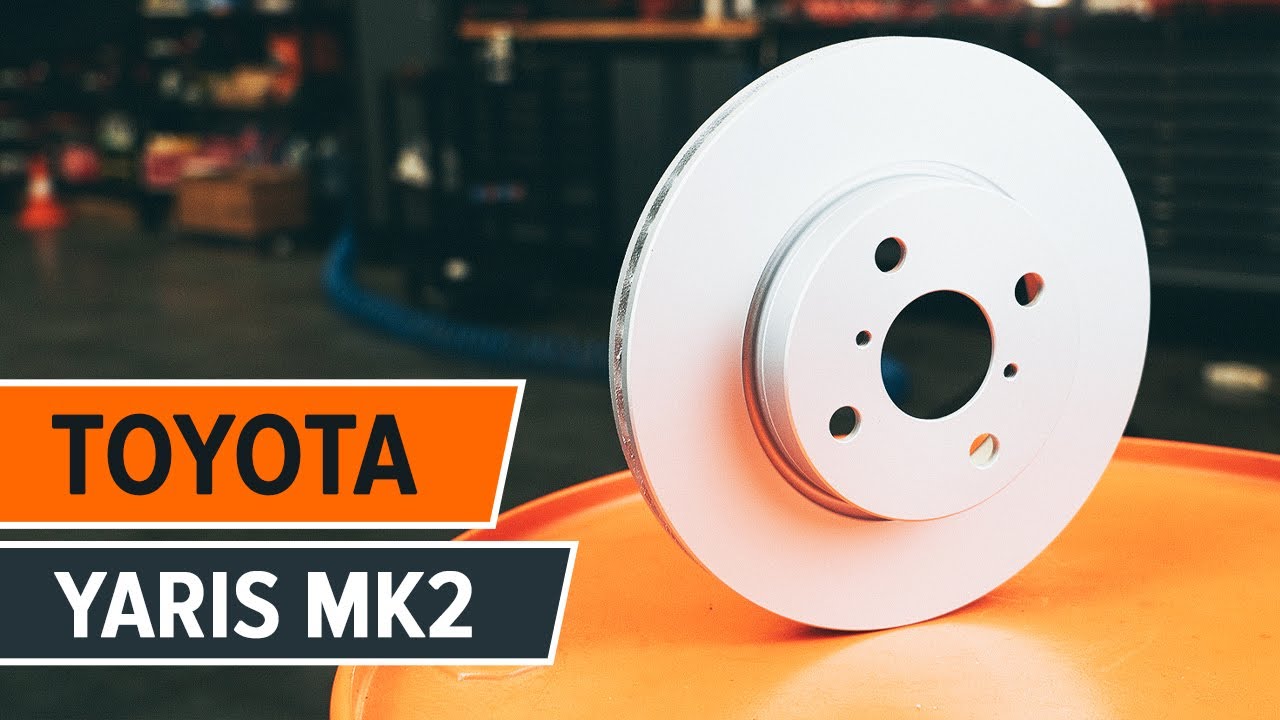 Jak wymienić tarcze hamulcowe przód w Toyota Yaris Mk2 - poradnik naprawy