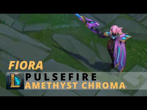 Pulsefire Fiora Amethyst Chroma - League Of Legends