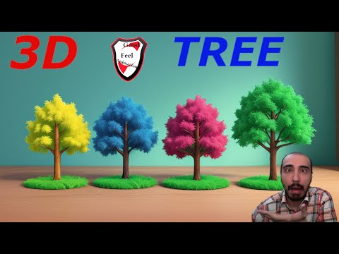 See 3d model of trees with full of details