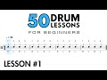 Lesson 1 Quarter Notes On The Snare Drum 50 Drum Lessons For Beginners