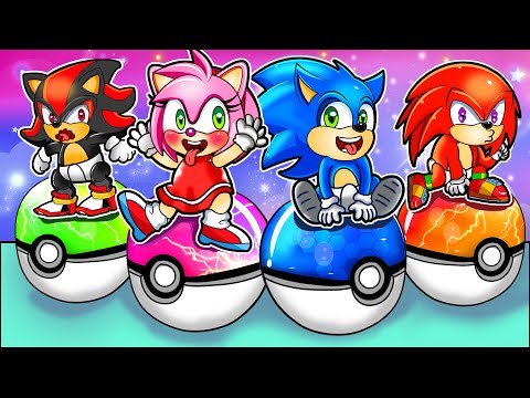 SONIC x POKEMON: Four Elements Save City - Fire,Water, Air and Earth |Sonic the Hedgehog 3 Animation