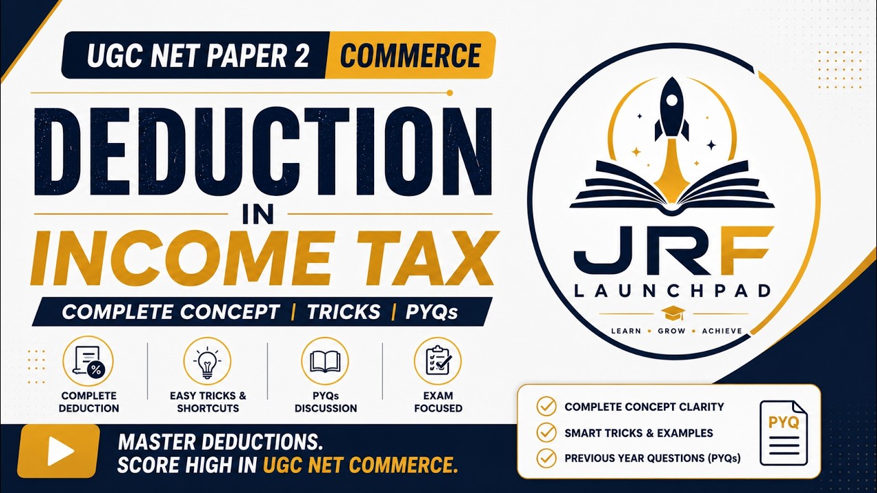 Deduction in Income Tax - UGC NET Commerce