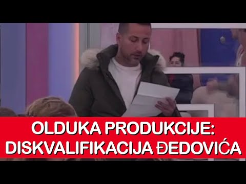 Elita 8 - ODLUKA PRODUKCIJE: DISKVALIFIKACIJA MARKA ĐEDOVIĆA | Zadruga uzivo