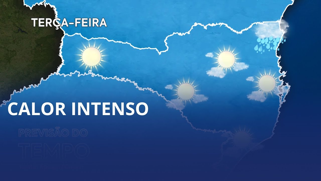 Chuva atinge várias regiões de Santa Catarina e traz alívio após dias de calor intenso