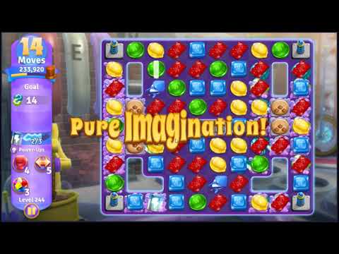 Wonka's World of Candy Level 244 - NO BOOSTERS + FULL STORY 🍫 | SKILLGAMING ✔️