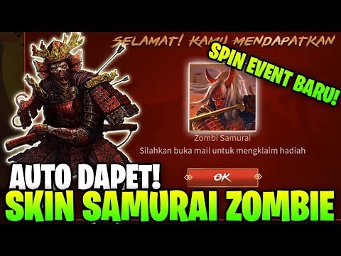 SPIN EVENT ZOMBIE SAMURAI! LANGSUNG DAPET SKIN EKSLUSIF! - Garena Free Fire