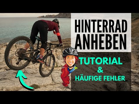 Raising the rear wheel with flats (German) | Common mistakes & corrections! | EMTB riding technique
