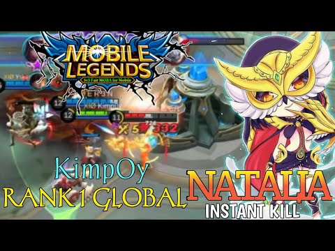 GAMEPLAY NATALIA NON-STOP ROAMING & GANKING!! - TOP 1 GLOBAL NATALIA BY  Kimp0y