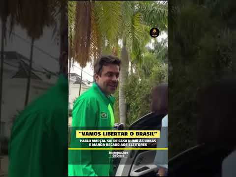 Pablo Marçal sai de casa rumo às urnas e manda recado aos eleitores