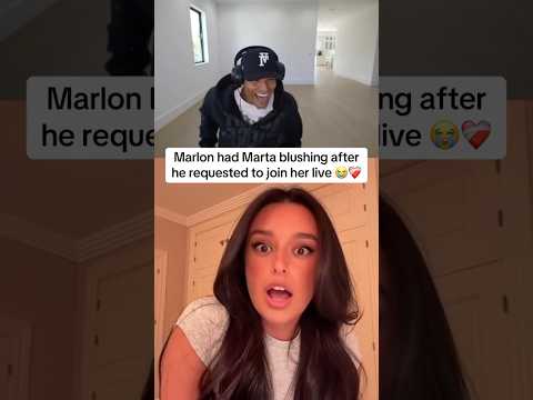 Marlon had Marta blushing afte see him in live 😍❤️‍🔥#marlon#mar3lg #twitchclips #shorts