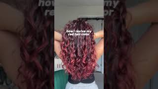 How I revive my red hair color