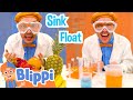 Blippi Plays Sink Or Float With Fruit From An Orange Farm Blippi Learn Colors And Science