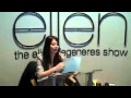 Miranda Cosgrove Pitches In Backstage