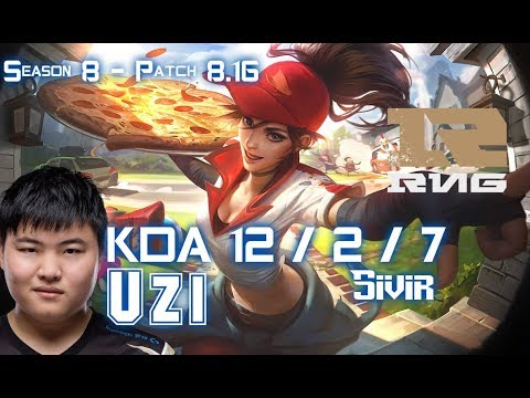 RNG Uzi SIVIR vs YASUO ADC - Patch 8.16 KR Ranked