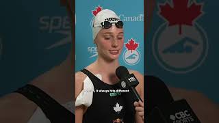 Swimming in Canada "hits different" for Summer McIntosh