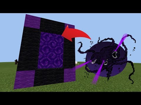 How To Make a Portal to the Wither Storm DIMENSION in Minecraft Pocket Edition