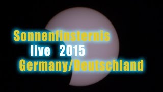 preview picture of video 'Sonnenfinsternis Sofi 20.3.2015/10:38 Live Video Germany solar eclipse'