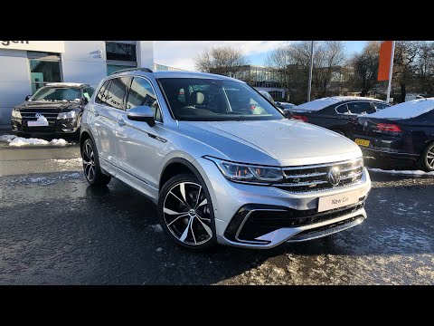 Brand New Volkswagen Tiguan R-Line 2.0TDI 200PS 4Motion DSG in Reflex Silver - Crewe Volkswagen