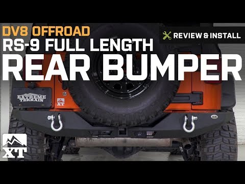 Jeep Wrangler DV8 Off-Road RS-9 Full Length Rear Bumper (2007-2017 JK) Review & Install