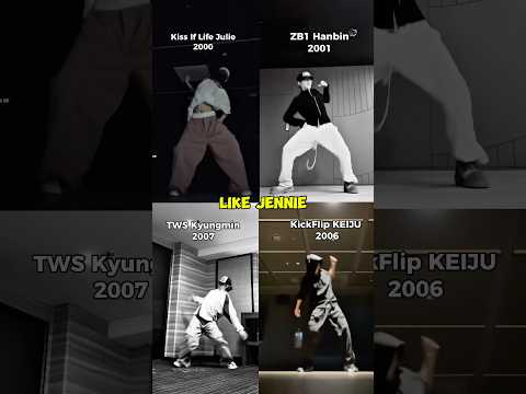 ZB1 Hanbin, TWS Kyungmin, KIOF Julie and KickFlip KEIJU did ‘ like Jennie’#shorts #likejennie #tws