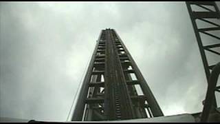 Typhoon Roller Coaster Front Seat POV Bobbejaanland Belgium