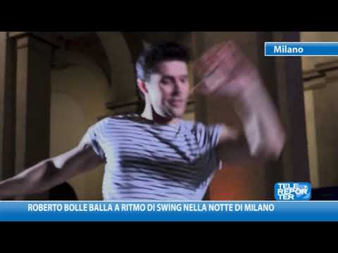 Roberto Bolle balla a ritmo di swing nella notte di Milano