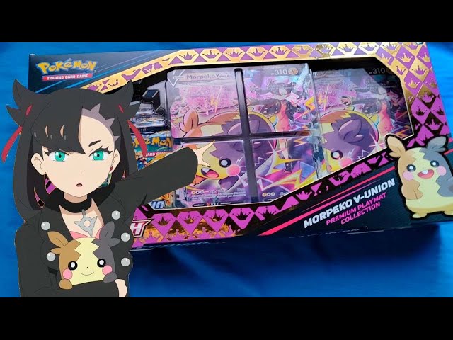 Vídeo relacionado con Morpeko V-Union - Juego de cartas Pokemon 4 - Promo de estrella negra - Crown Zenith - Marnie - SWSH287 SWSH288 SWSH289 SWSH290