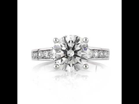 4.47ct Round Brilliant Cut Diamond Engagement Anniversary Ring - Mark Broumand
