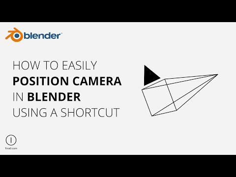 ⦶ Blender | Position camera shortcut