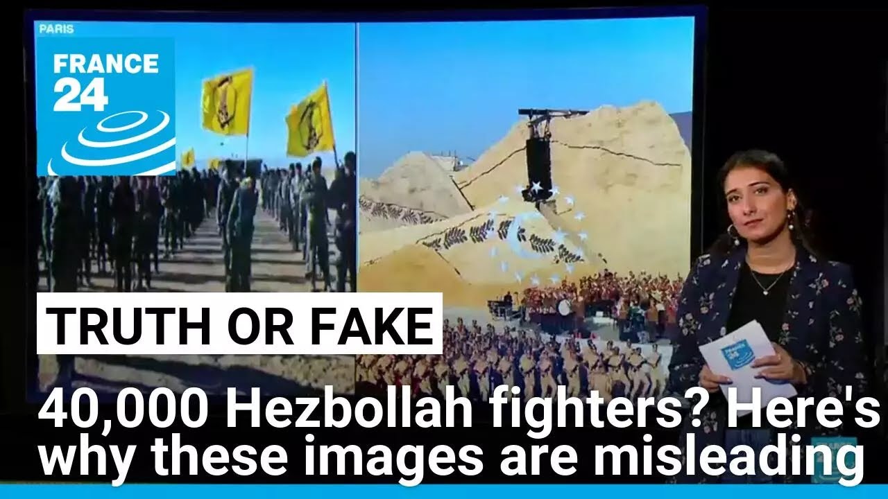 No, these images don’t show 40,000 international Hezbollah mercenaries • FRANCE 24 English