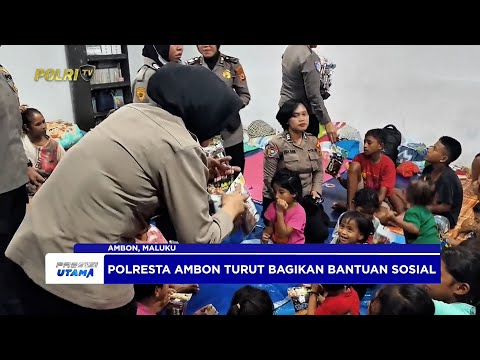 POLRESTA AMBON BERIKAN TRAUMA HEALING PASCABENTROK BERUJUNG PEMBAKARAN RUMAH