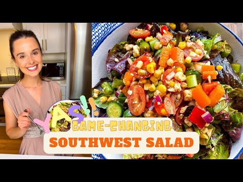 Southwest Salad Recipe (with Chili Lime Dressing!)