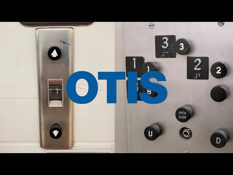 EPIC, VINTAGE Otis Black Button Traction Elevator - Highlands Hospital - Connellsville, PA