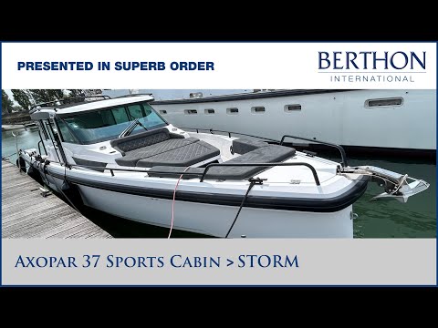 Axopar 37 Sports Cabin (STORM) with Hugh Rayner - Yacht for Sale - Presented in Superb Order